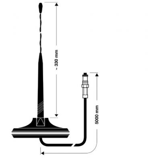 Изображение Hirschmann, MCA 18 91 OG automobilines antena                                                                                                         